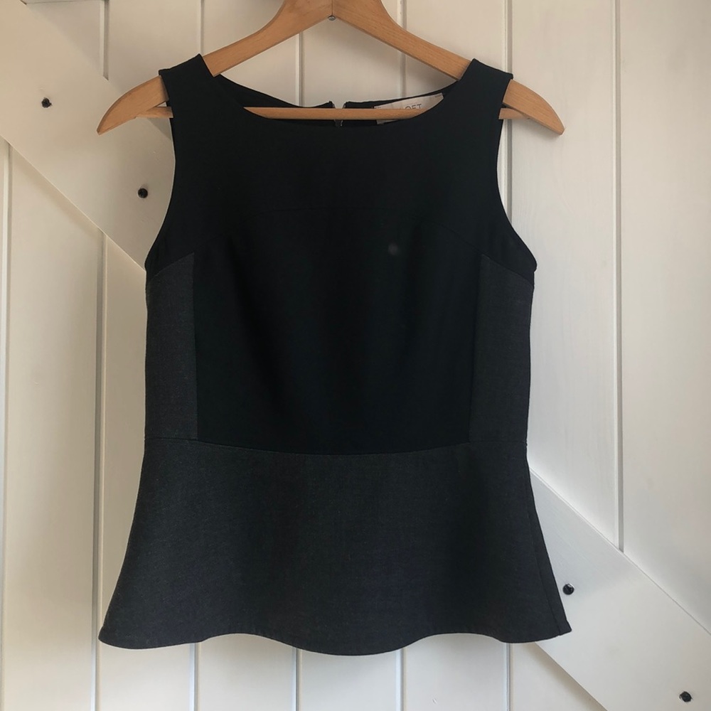 Peplum Sleeveless Blouse